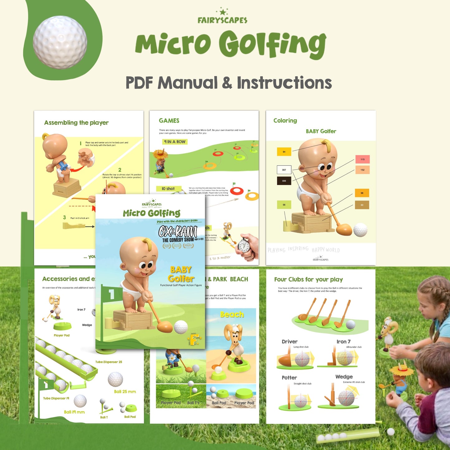 Baby Golfer Figure