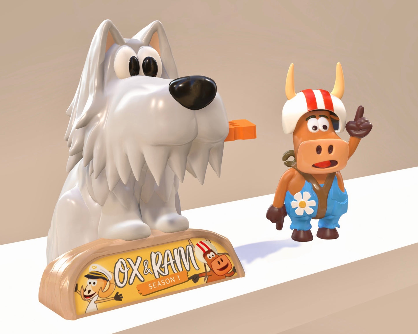 Dough’s Dog - Happy Movie Figure with OX & RAM Season 1 - 12 Movies