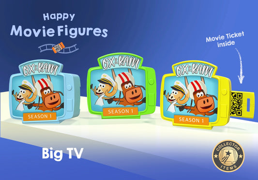 BIG TV - Happy Movie Figure with OX & RAM Season 1 - 12 Movies