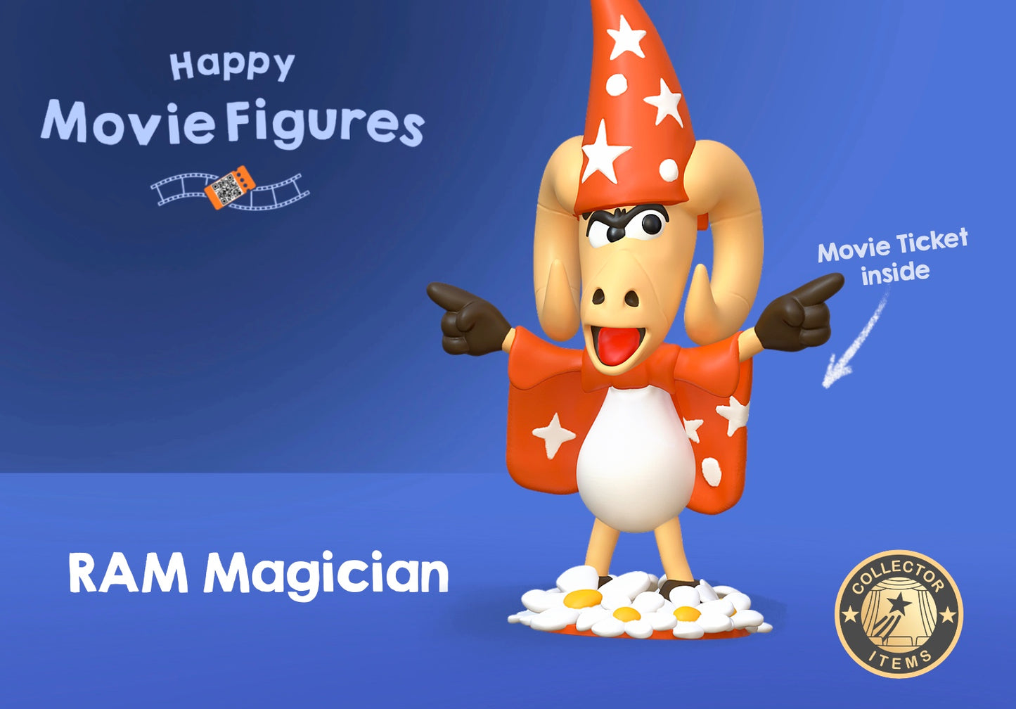RAM Magician - Happy Movie Figure with OX & RAM Season 1 - 12 Movies