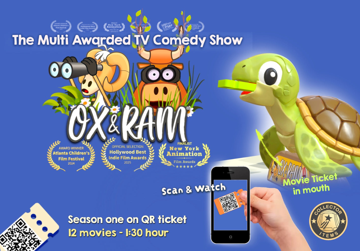 Turtle - Happy Movie Figure with OX & RAM Season 1 - 12 Movies