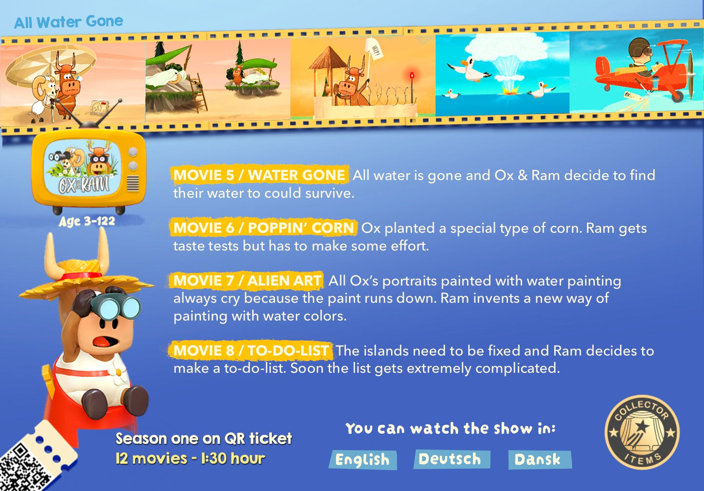 BIG TV - Happy Movie Figure with OX & RAM Season 1 - 12 Movies
