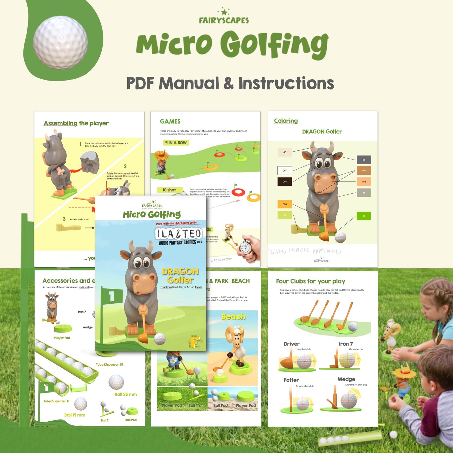 DRAGON Golfer Figure