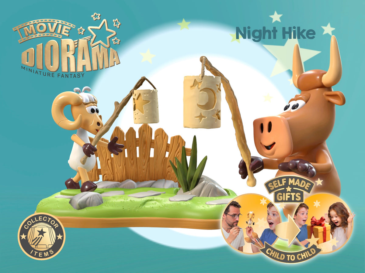 "Night Hike" Movie Diorama Set