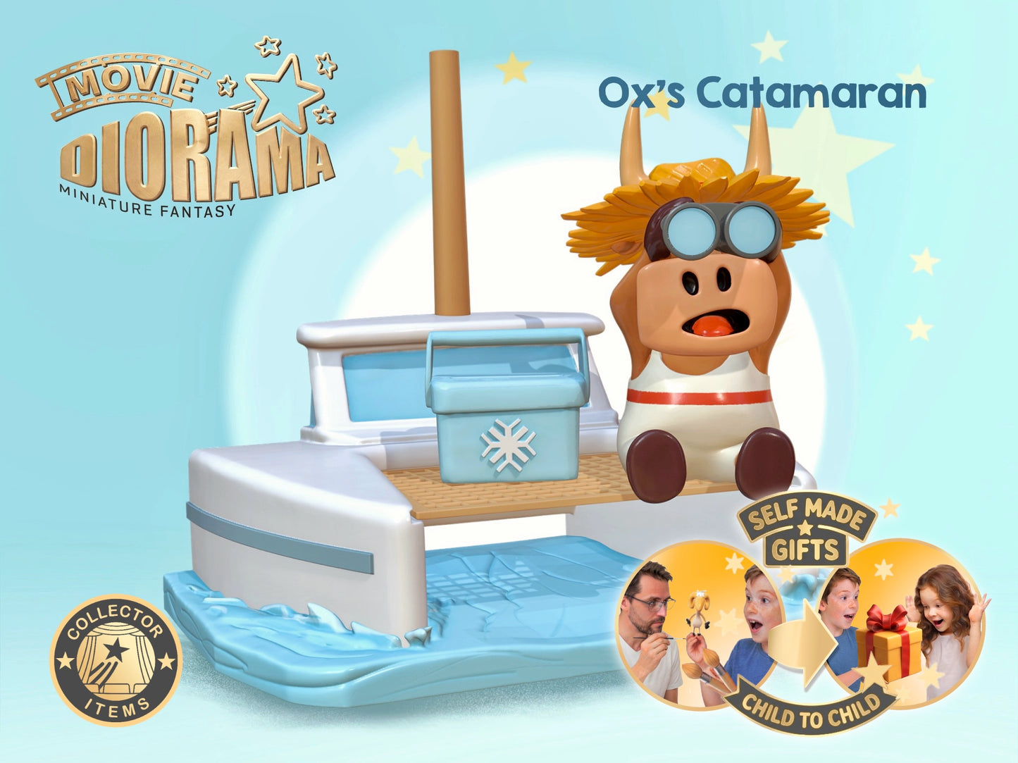 "Catamaran Ox" Movie Diorama Set
