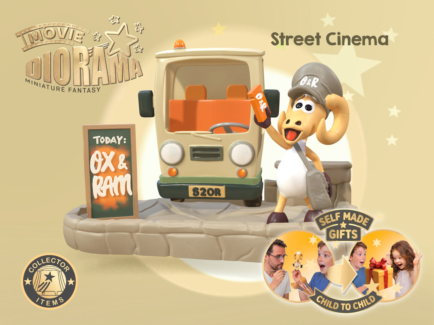 "Street Cinema" Movie Diorama Set
