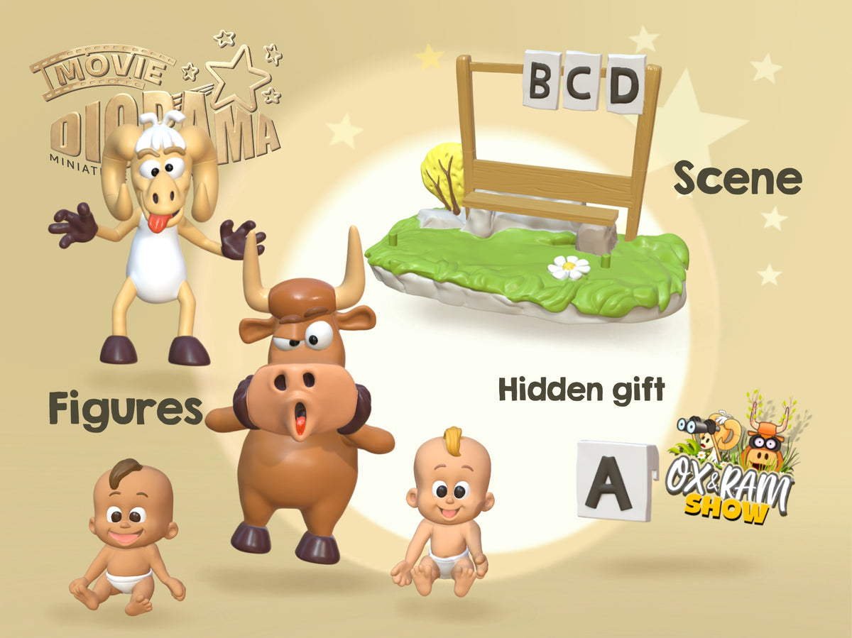 "Babysitting " Movie Diorama Set
