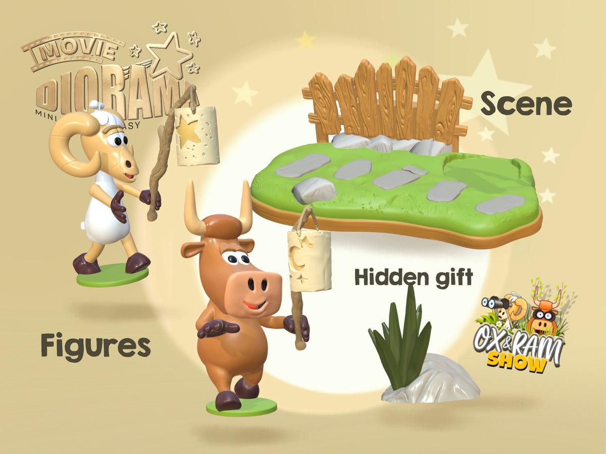 "Night Hike" Movie Diorama Set