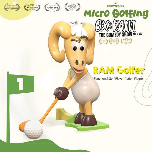 RAM Golfer Figure