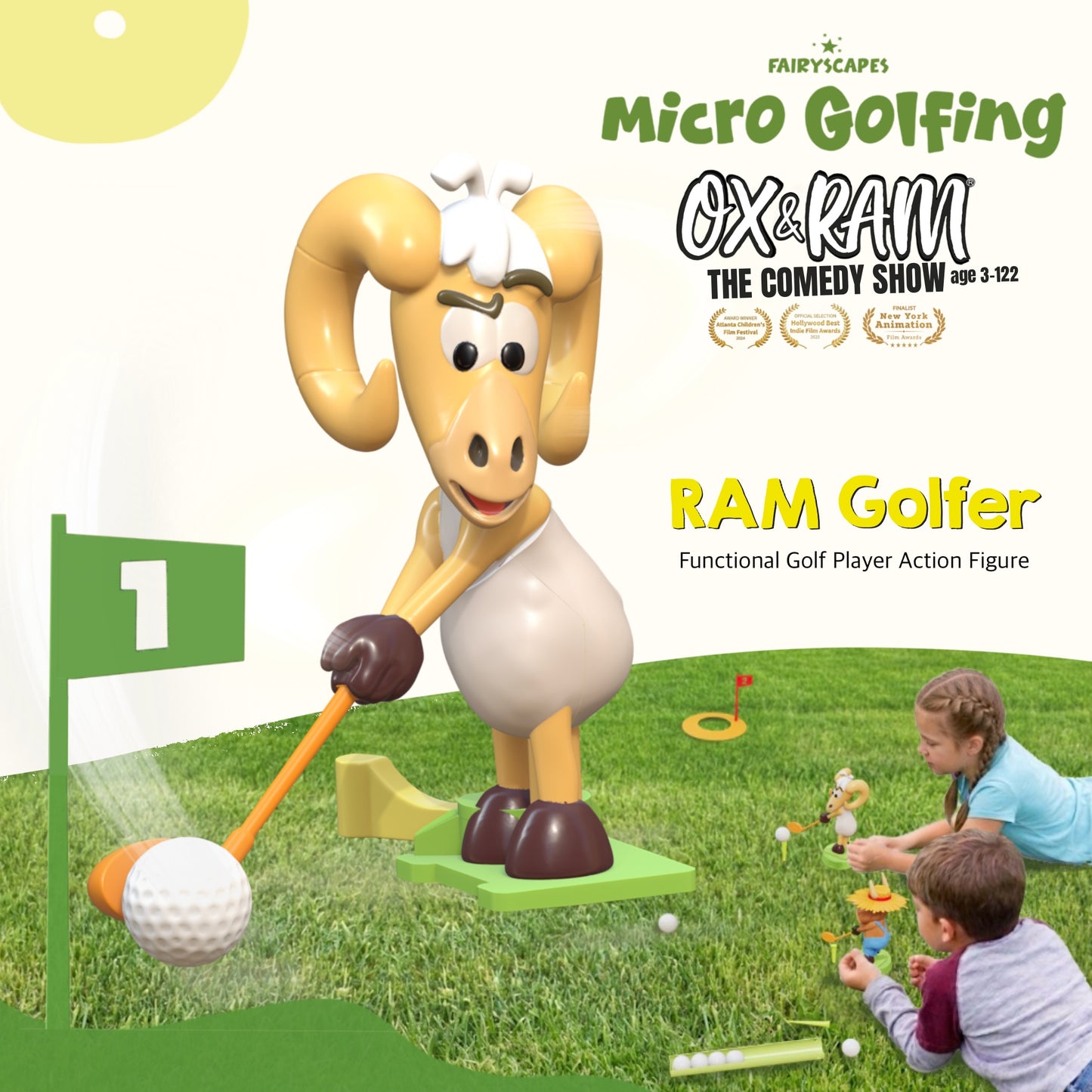 RAM Golfer Figure